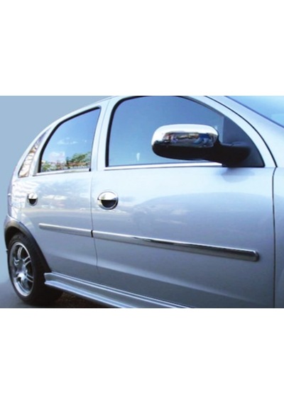 Opel Corsa C Krom Cam Çıtası 4 Prç P.çelik 2000-2007 Arası