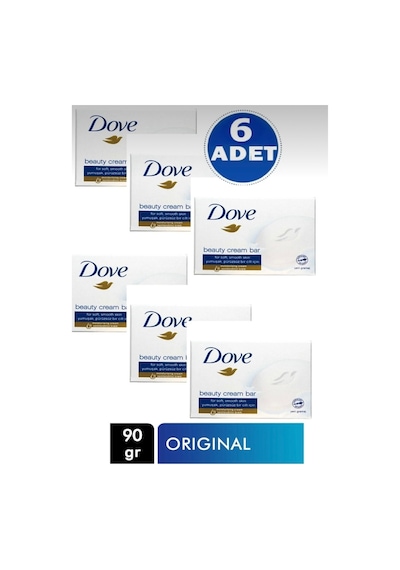 Cream Bar Original Beauty Katı Sabun 6 X 90 Gram Diğer