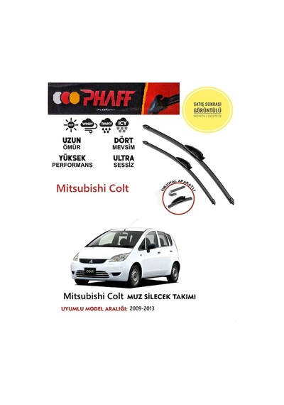 Mitsubişi Colt Silecek Seti 2010 Model Araca Özel Aparat