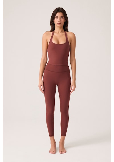 Los Ojos X Ece Bordo Yüksek Bel Spor Tayt Mono Leggings Bordo