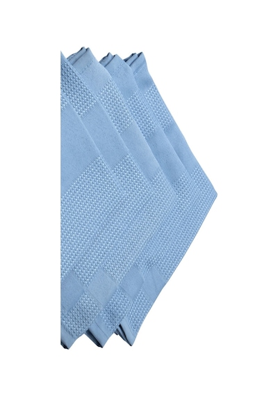 Silver Home Mikrofiber Dekoratif Cam Bezi Mavi 5'li