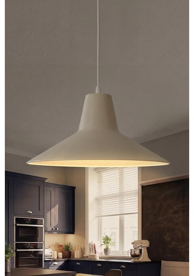 Ruby Metal Sarkıt Avize, Bohem Tavan Lambası Ve Salon Oturma Odası Aydınlatması - Krem - 30 Cm Modern Dekoratif Çok Renkli