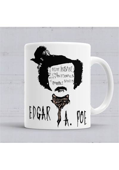 Edgar Allan Poe Kupa Bardak Porselen No35781 Karışık