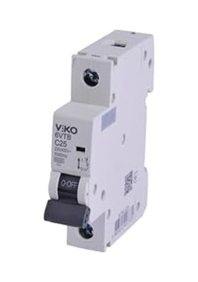 6vtb-1c25 Otomatik Sigorta 6ka C Tipi 1 Kutup 25a