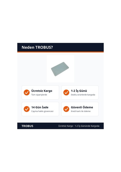 Trobus Cam Filmi Rakle Çekme Aparatı Teflonlu Dikdörtgen Gri