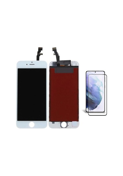 Apple Uyumlu iPhone 6 Beyaz Ekran Lcd Dokunmatik B7000 15ml Yapıştırıcı Ve Kırılmaz Cam İle Beraber Yc