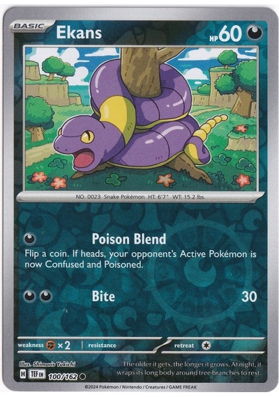 Ekans Reverse Holo 100/162 - Temporal Forces - Pokemon Kartı Mint