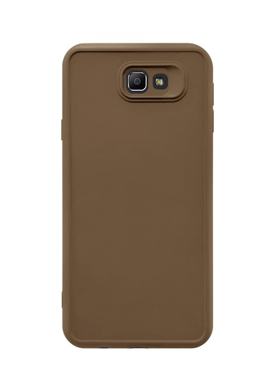 Samsung Galaxy J7 Prime Uyumlu Kamera Korumalı Darbeye Dayanıklı Renk Atmayan Keep Silikon Kılıf Kahverengi