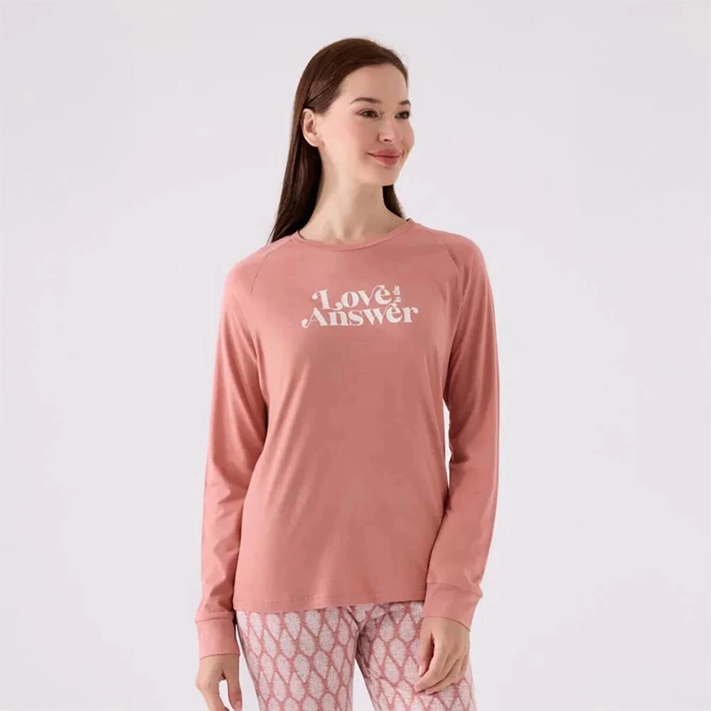 Arnetta Ar3072s Kadın Yetişkin Kışlık Pijama Takımı Retro Pembe