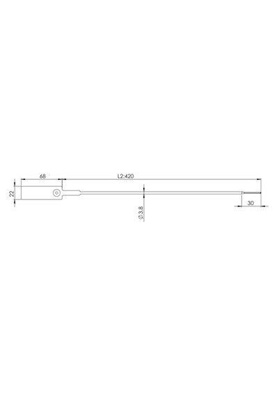 Plastik Kayiş Mühür Güvenlik Mühürü Lacivert - Mavi