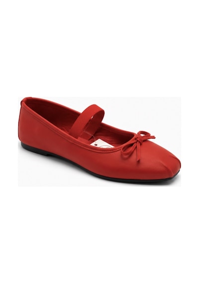 N Napa Shoe Np.19210.kırmızı Deri Babet