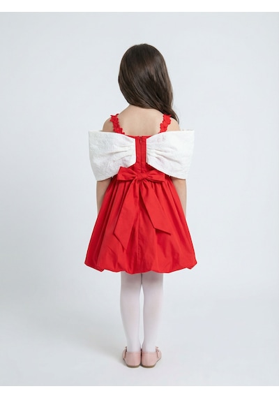 Xo Kids Kız Çocuk Elbise 2-5 Yaş 5884 Kırmızı