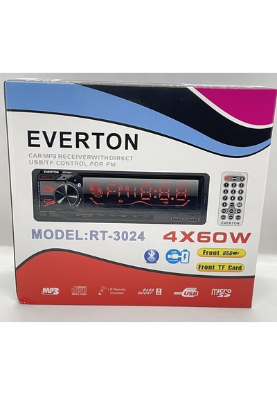 Everton Rt-3024 Çift Usb Usb-Sd-Fm-Aux Bluetooth Oto Teyp 4X60