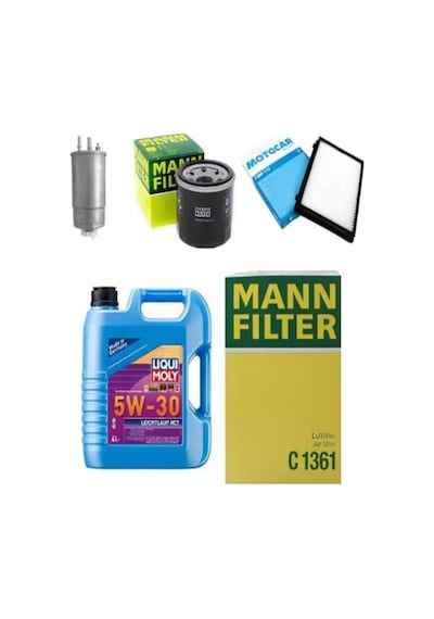 Mann Hyundai İx35 2.0 Dizel Filtre Bakım Seti Liqui Moly Motor Yağlı 2010-2015 5 Li
