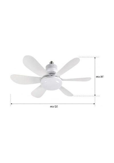 Uzaktan Kumandalı 40w Tavan Tipi Fan, Led Aydınlatmalı, Beyaz 01G Taba