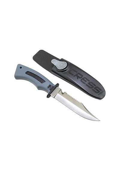 Cressi Norge Bıçak Kılıf Ve Bağlantı Aparatları İle Tam Takım Halinde Bıçak Siyah 228 Mm