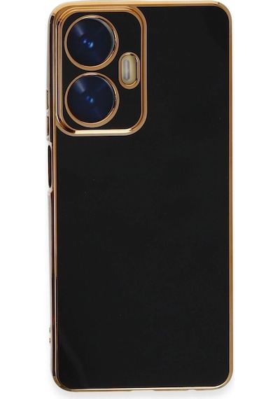 Realme C55 Kılıf Volet Silikon - Siyah Diğer