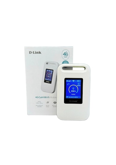D-link Dwr-932m Cat4 Lte 4g/hspa Wi-fi N300, 3000mah Bataryalı Ve Renkli Lcd Ekranlı Taşınabilir Mobil Router