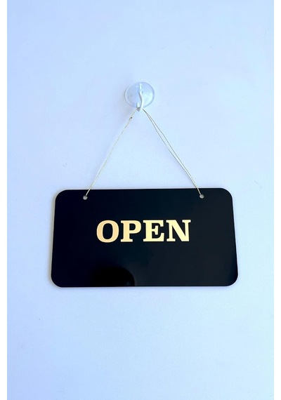 Open/closed Kapı Tabelası Tüm İşletmeler İçin Şık Ve Sade Tasarım Diğer