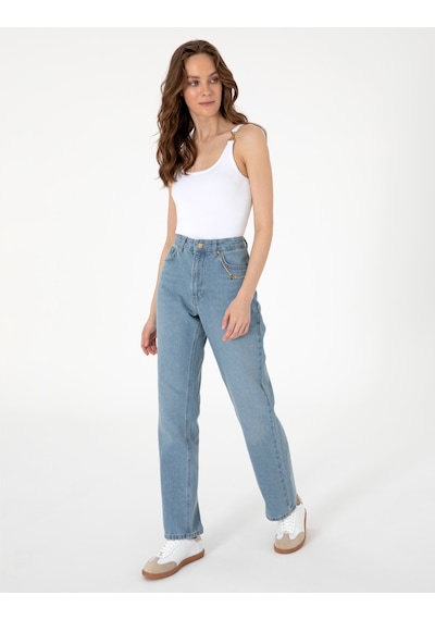 Pierre Cardin Kadın Mavi Pantolon Jean 50301277-vr036 Mavi