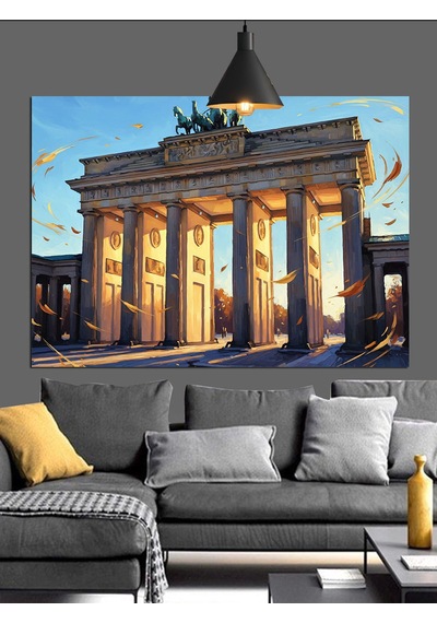 Brandenburg Kapısı Berlin Dekoratif Kanvas - Mdf Ahşap Tablo