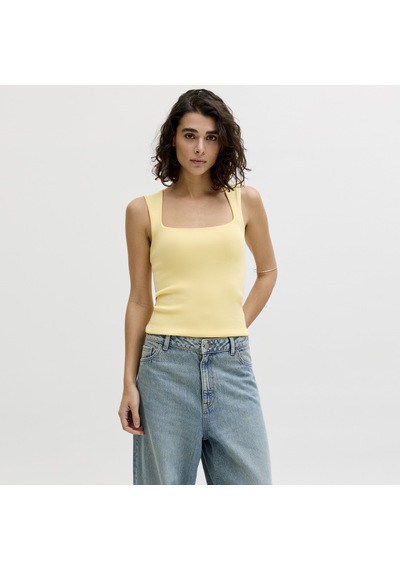 Jack & Jones Kadin Kare Yaka Kolsuz Üst - Posie - 12290769 Çok Renkli