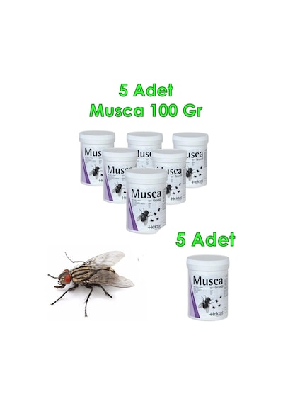 5 Adet Musca 100 Gram Granül Karasinek Uzun Süre Etkili Kaılıcı Pire Kara Sinek Sivrisinek