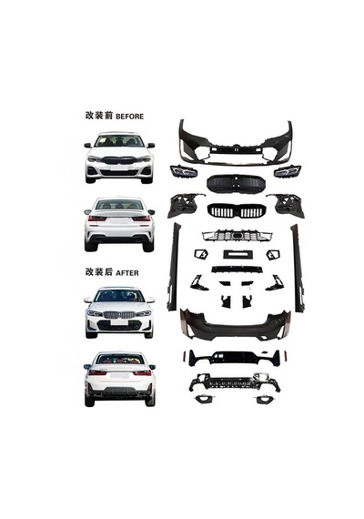 Bmw 3 Serisi G20/g28 2020-2022 Uyumlu 2023 Lcı Sport Yükseltme Body Kit Makyajlama Seti-hazır Stok