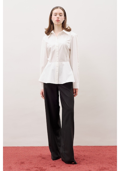 Manuka Peplum Oturan Gömlek Ekru Aw25gml00018-02 Ekru