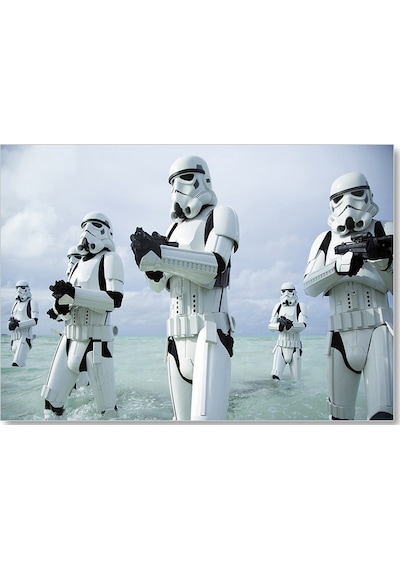 Cakasepetim Star Wars Rogue One Stormtroopers Beyaz Ahşap Mdf Tablo