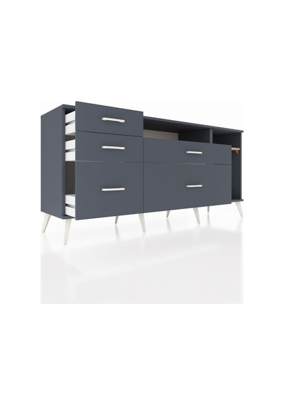 Hyperion Konsol 2 Raflı 5 Çekmeceli 176x44x83 Antrasit-çam/antrasit Çam/antrasit Hyperion Konsol 2 Raflı 5 Çekmeceli 176x44x83 Antrasit-çam/antrasit Çam/antrasit