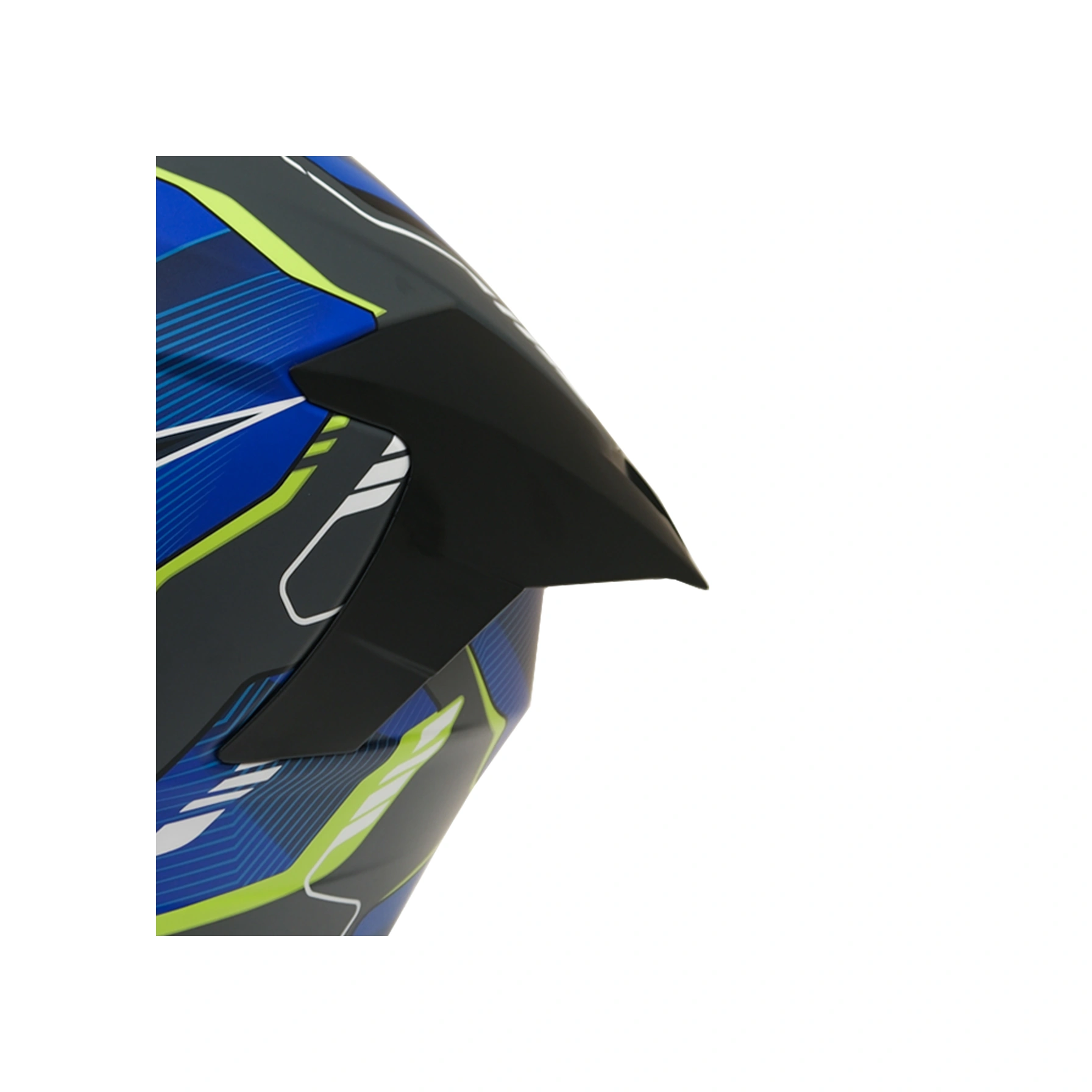 Gp My Helmet Mks001-Egby Yarış Spoiler Güneş Vizörlü Şeffaf Full Face Motosiklet Kaskı Çok Renkli