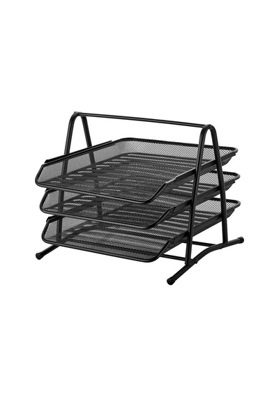 3'lü Metal Evrak Rafı
