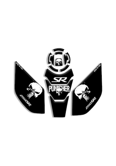 Motosıklet Kaplama Cfmoto 250 Sr Punısher Tasarımlı 01