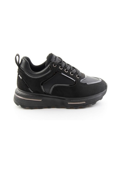 Bambi Siyah Siyah Süet Kadın Sneaker K01313003072