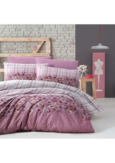 Komfort Home Çift Kişilik Ranforce Nevresim Takımı (Alvina Rose)