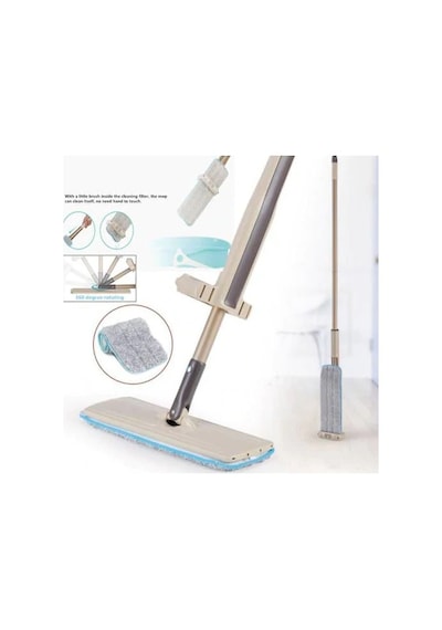 Spin Mop Mikrofiber Kendinden Sıkmalı Kovasız Paspas