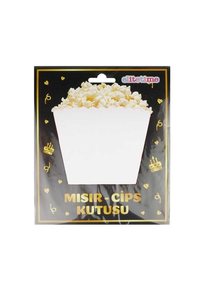 Mısır Cips Kutusu Beyaz Pk:8 +3