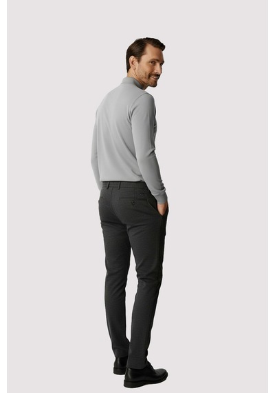 İgs Antrasit Beli Lastikli İpli Erkek Pantolon Konfor Kalıp-25959 gri