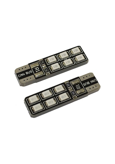Space Led Ampul Dipsiz T10-12smd Mavi 2'li Set 24v / Laam640-1 Renkli