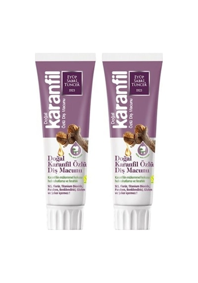 Eyüp Sabri Tuncer Doğal Karanfil Özlü Diş Macunu 2 x 75 ML