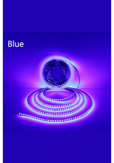 220 Volt Şerit Led Dim Edilebilir 10 Cm De Bir Kesilebilir Mavi Ip20 Şerit Led 10 Metre