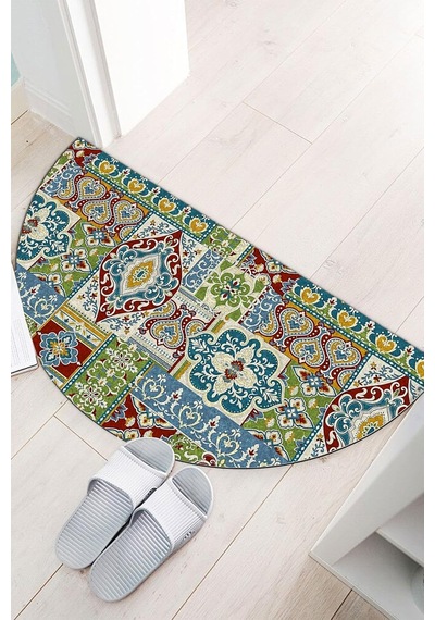 Dekoratif Kapı Önü Paspas, Dış Mekan/ev İçi/banyo/mutfak/yatak Odası/giriş Paspasları Model 10 Çok Renkli