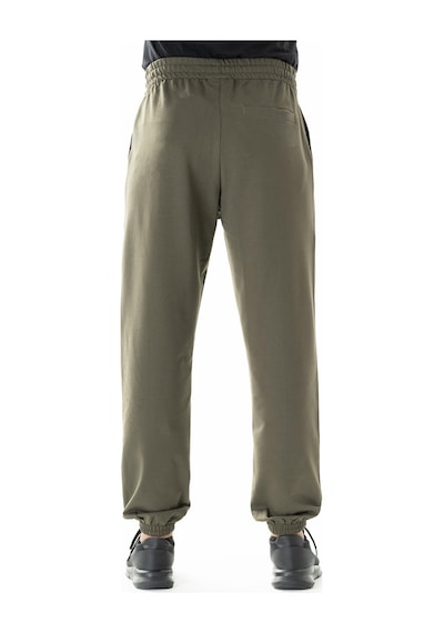 Maraton Sportswear Oversize Erkek Lastik Paça Basic Açık Haki Eşofman Altı 22417 Açık Haki