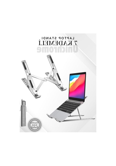 Ayarlanabilir Laptop Yükseltici Stand, Metal Tasarım, Tüm Modellerle Uyumlu 1
