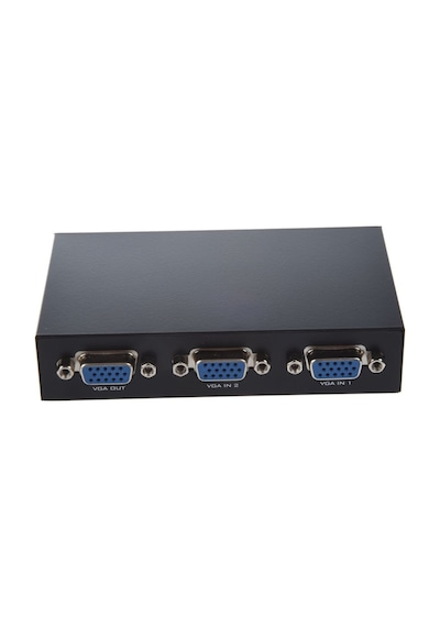 Ancheyn Vga Switch Çoklayıcı Ekran Ve Kasa Çoğaltıcı 2 Ekran 1 Kasa Veya 2 Kasa 1 Ekran 4675