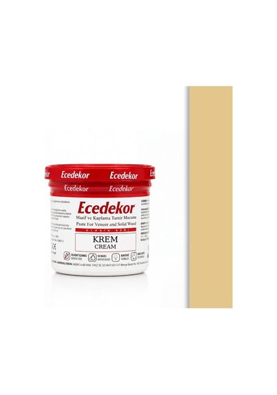 Krem Ecedekor Ahşap Dolgu Macunu Bardak 200gr 200 G