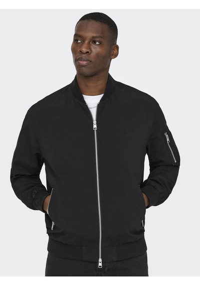 Only & Sons Onslando Lıfe Bomber Siyah Erkek Ceket 22036701 Siyah