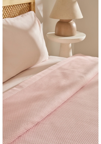 Kaşmir Home Nora %100 Pamuk Çift Kişilik Pike Rose Rose