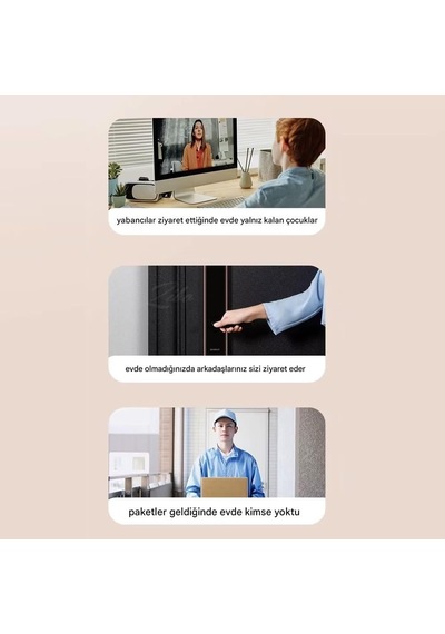 Kablosuz Görüntülü Akıllı Kapı Zili - Wifi Gece Görüşlü Kamera, Ses Değiştirme Özelliği & 38 Melodi